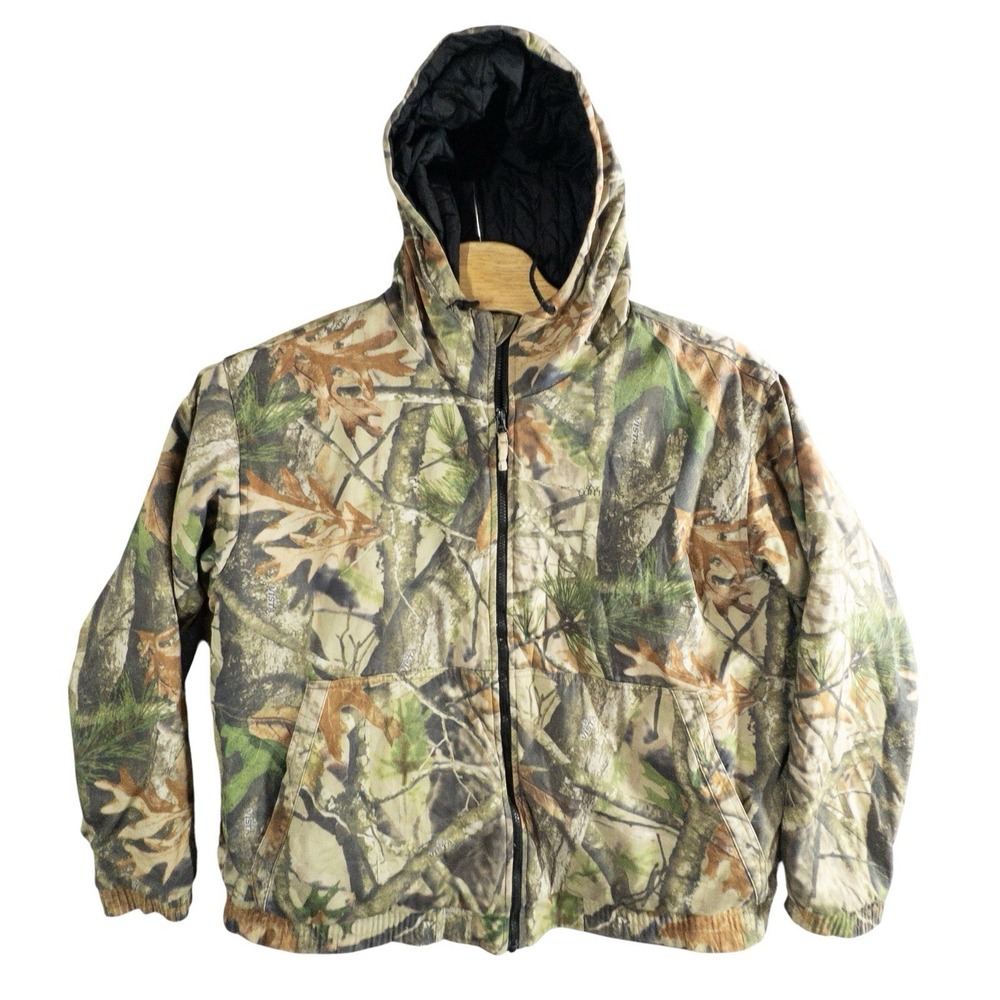 Lodge Outfitters Insulated Hooded Puffer Hunting Jacket XL Next Vista G-1 Camo